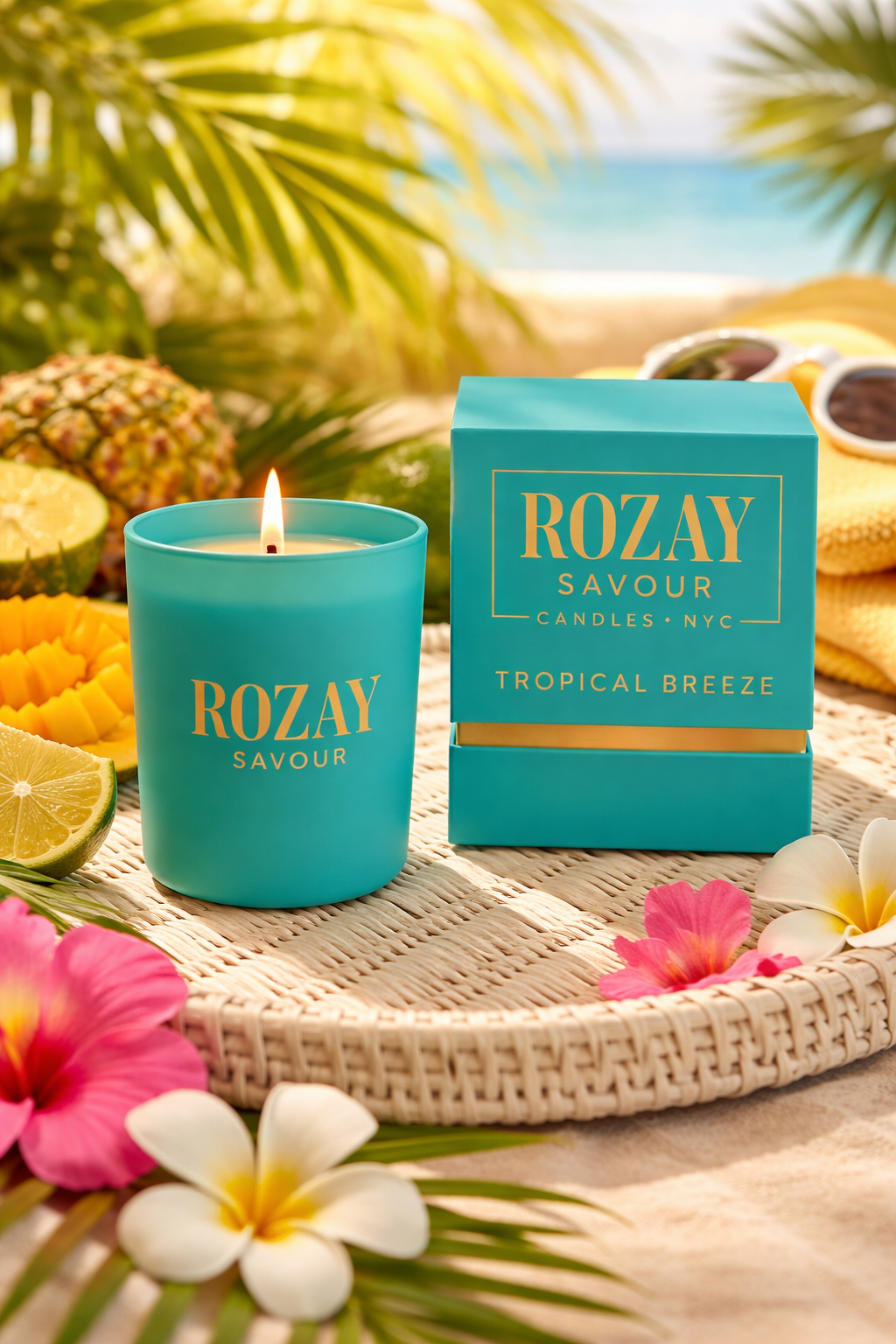 “Tropical Breeze” Candle 10oz Jar